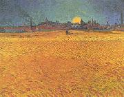 Vincent Van Gogh Sunset : Wheat fields Near Arles china oil painting artist